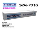 [100020007073] PVC INTERCOAT POLIMERICO 1696 BL/BR 1,600X50 75 MIC. PERM H14 P31G TRASERA GRIS